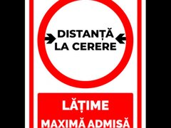 Indicator distanta la cerere latime maxima admisa